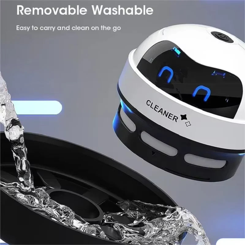 Mini Desk Vacuum Cleaner – USB Rechargeable Table Sweeper