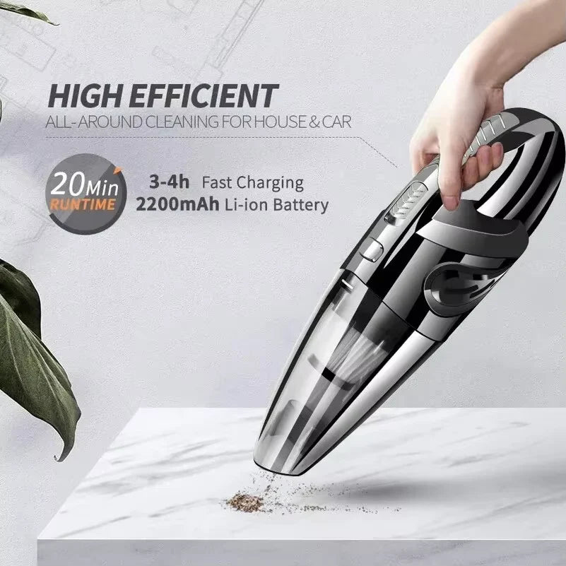Handheld Vacuum Cleaner – Cyclone Suction, Rechargeable
